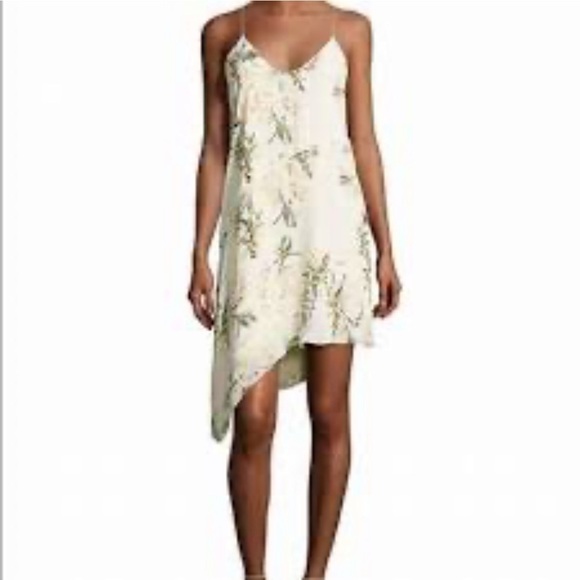 Haute Hippie Floral Silk Slip Dress with Bias Cut - Picture 1 of 6